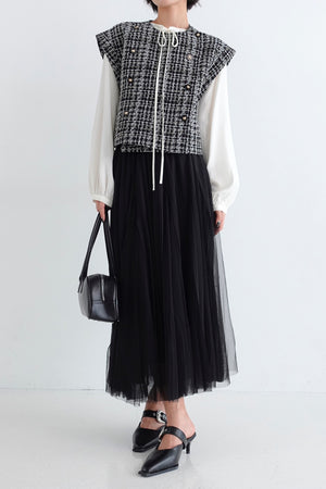 Lila Layered Mesh Maxi Skirt