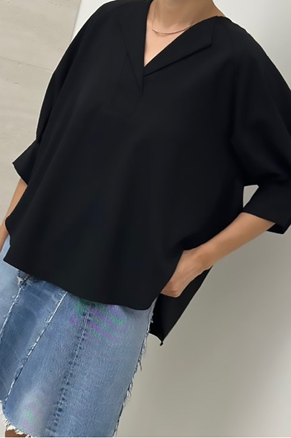 Lumi Split Front Blouse