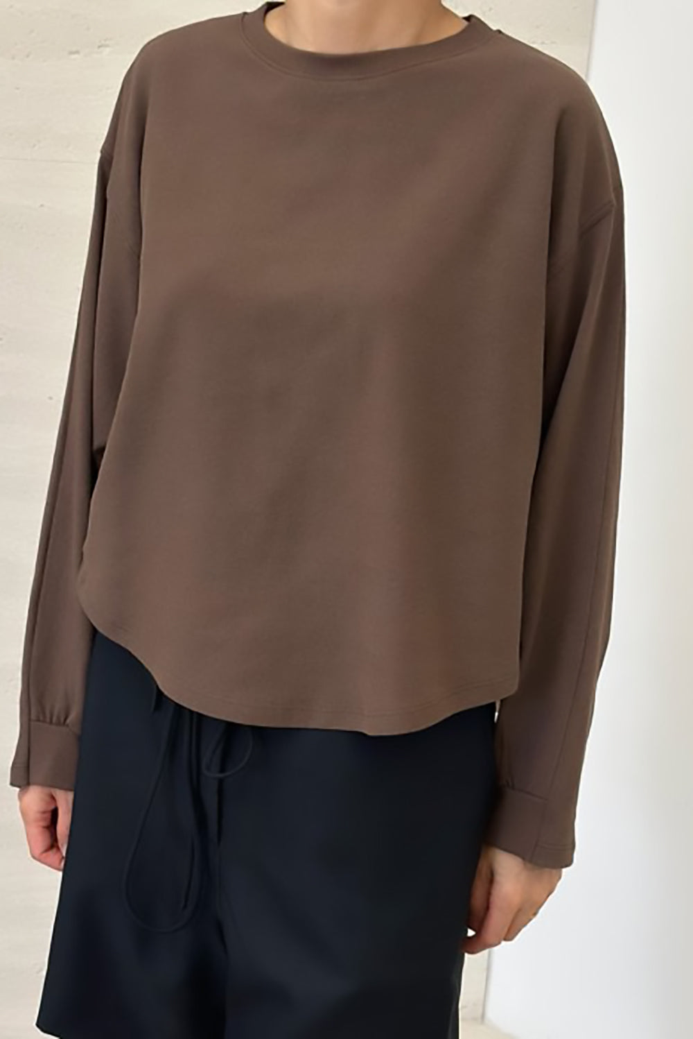 Macie Curved Hem Sweatshirt