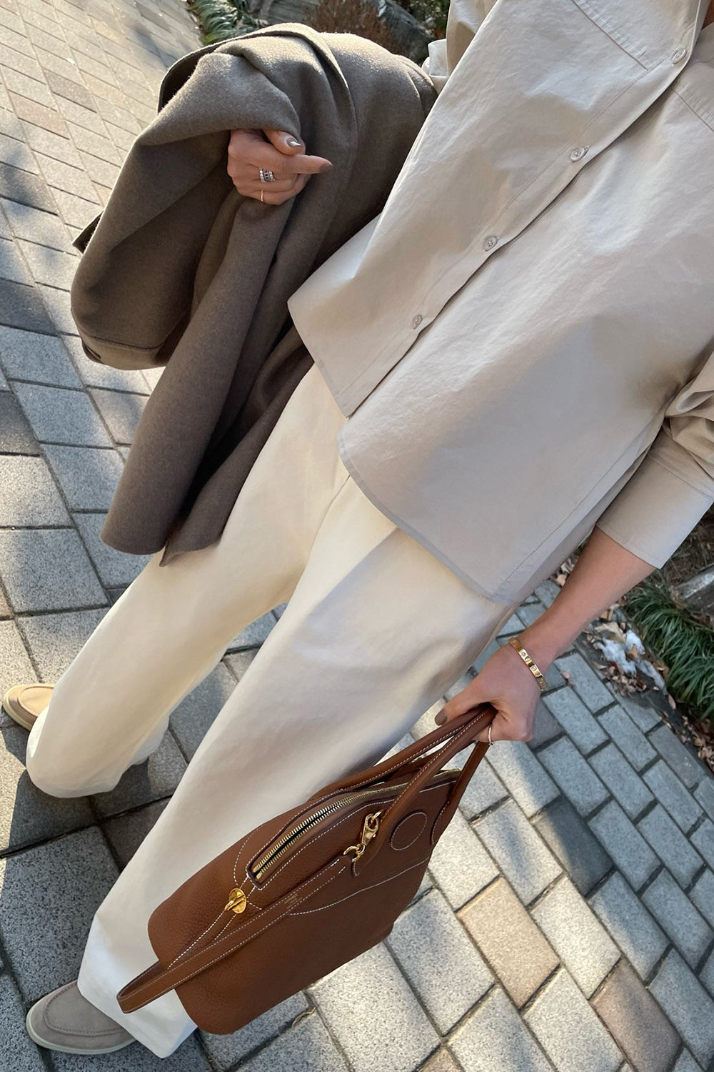 Camille Front Pleat Wide Pants