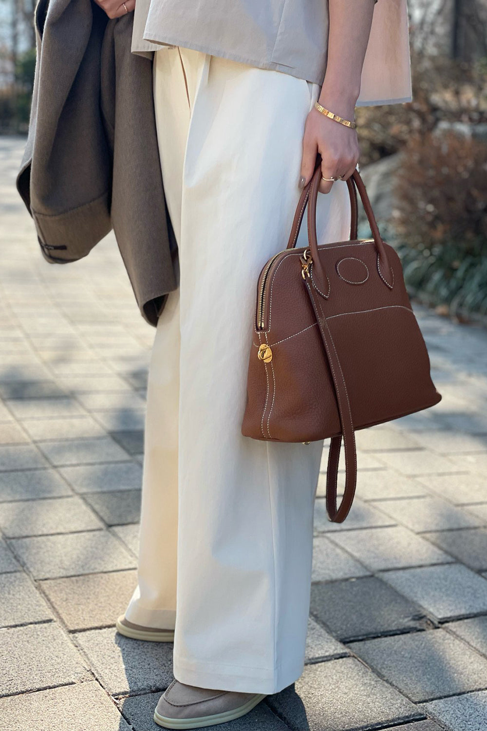 Camille Front Pleat Wide Pants