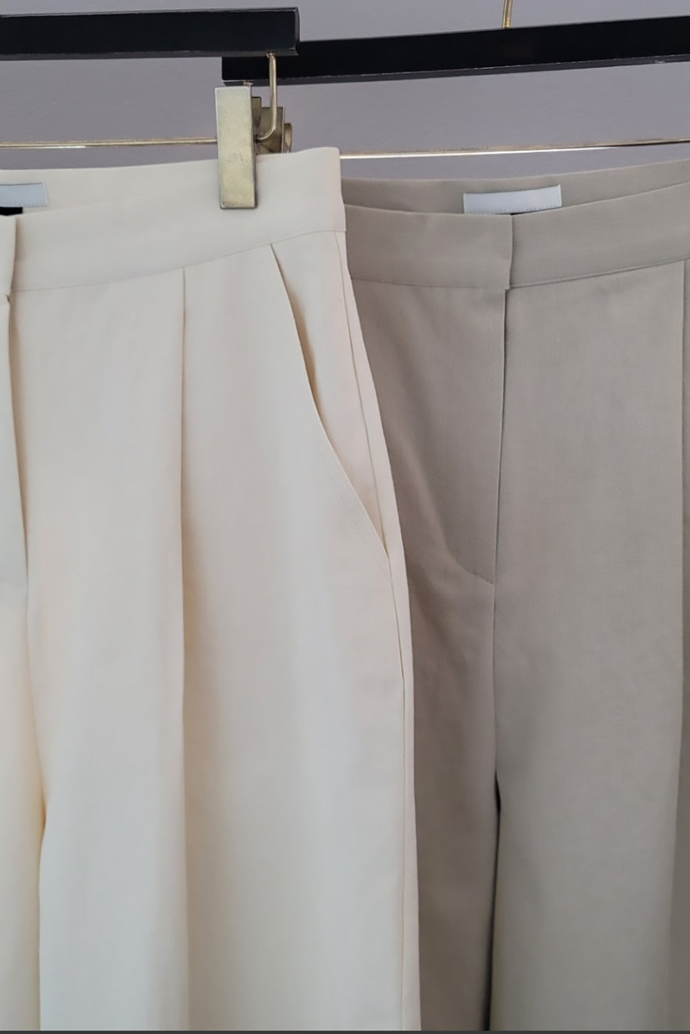 Camille Front Pleat Wide Pants