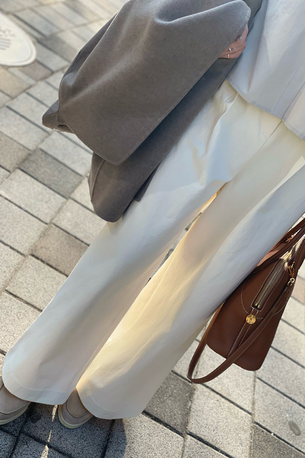 Camille Front Pleat Wide Pants