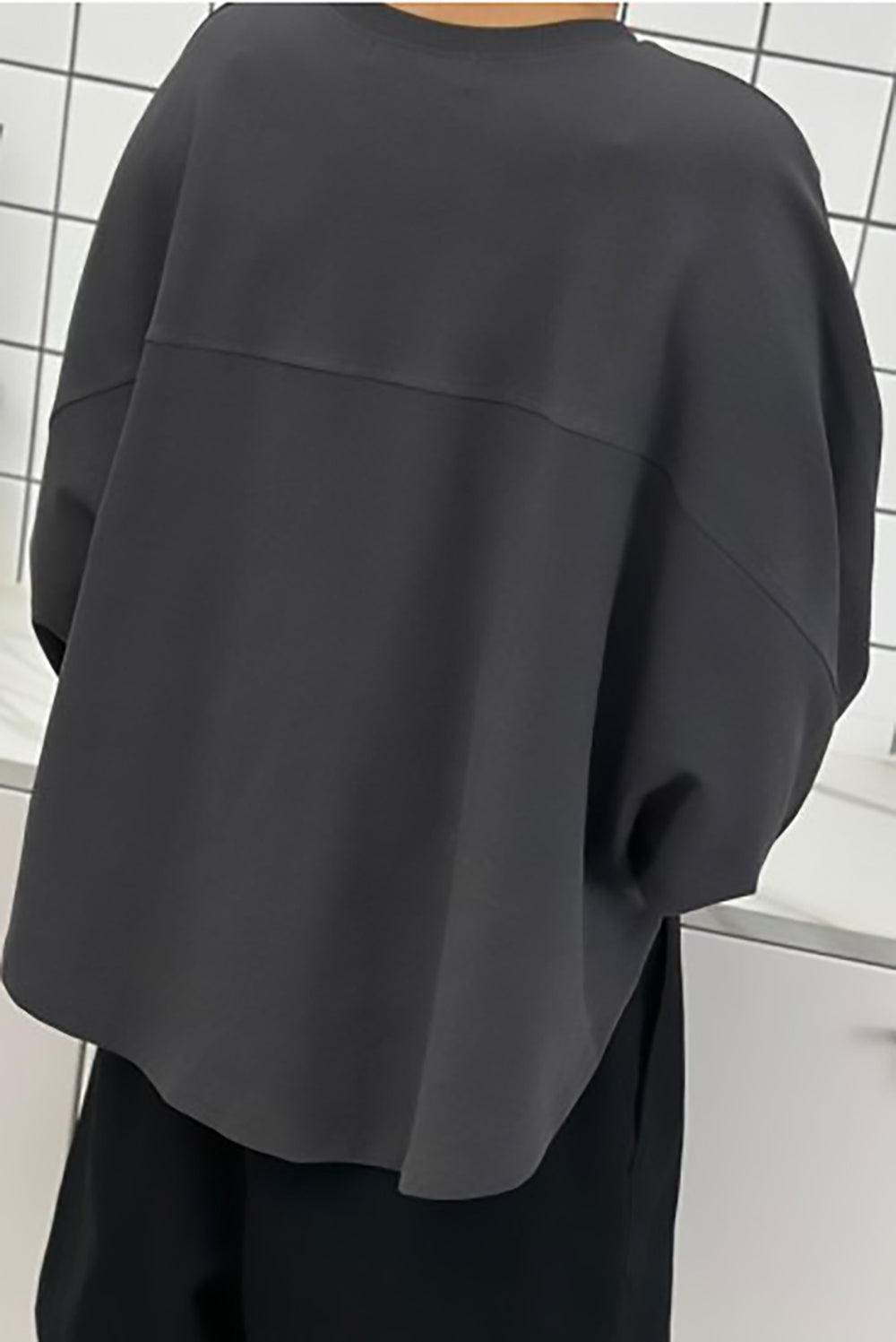 Macie Curved Hem Sweatshirt