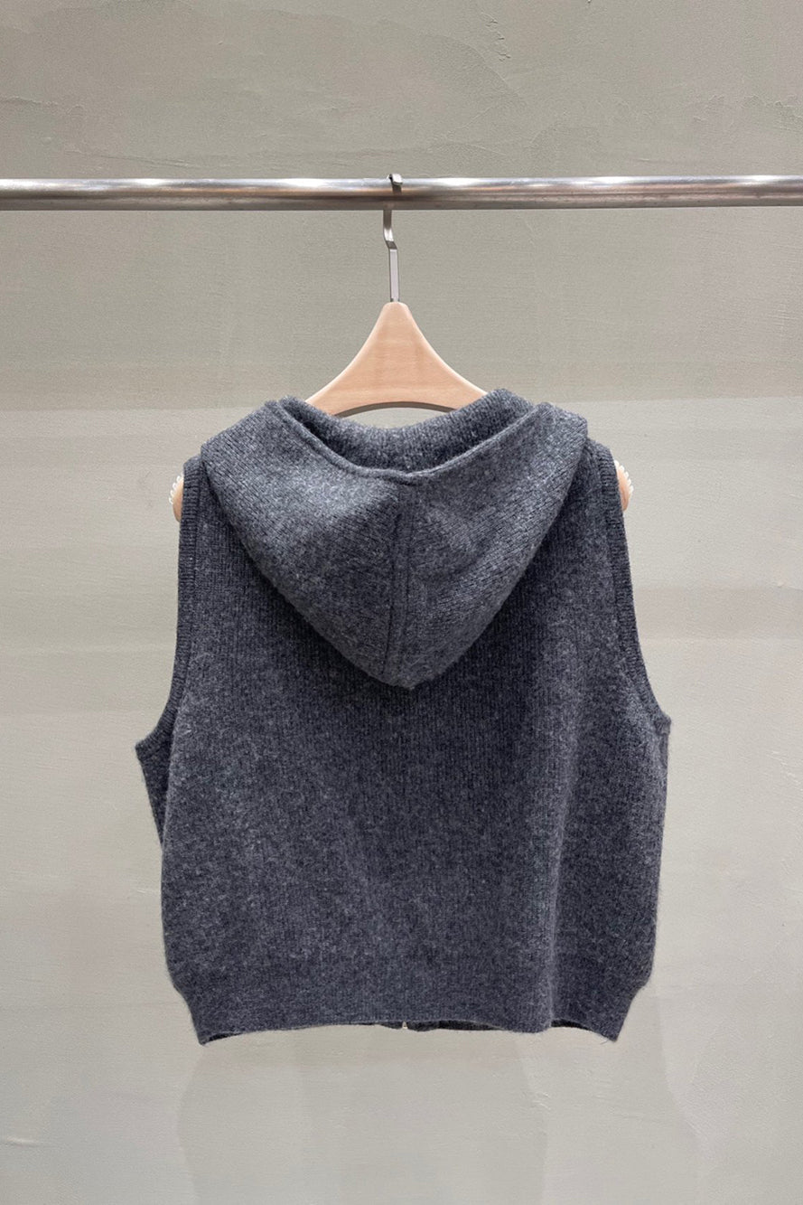 Madison Hooded Zip-Up Vest