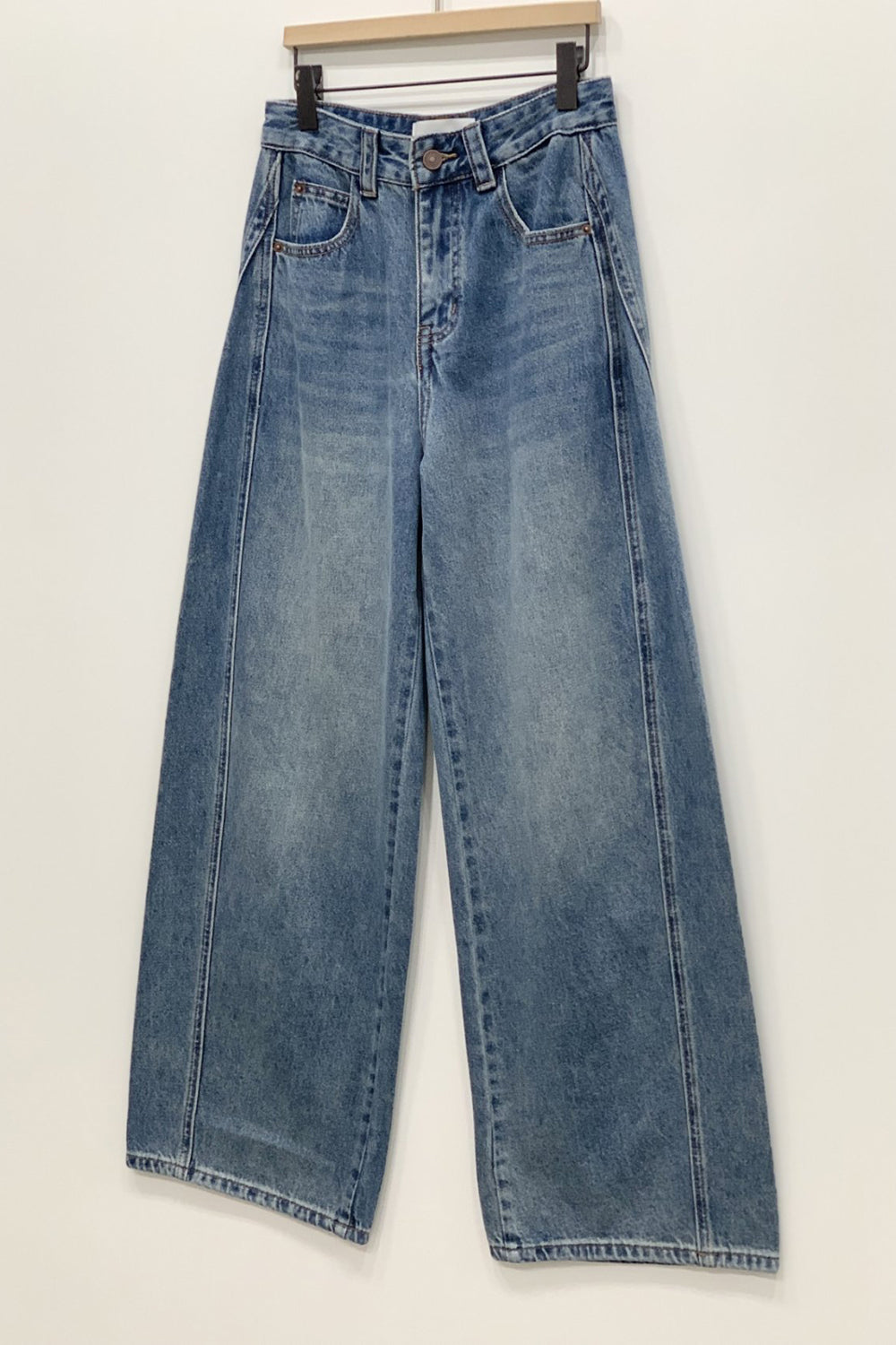Front Seam Wide Jeans