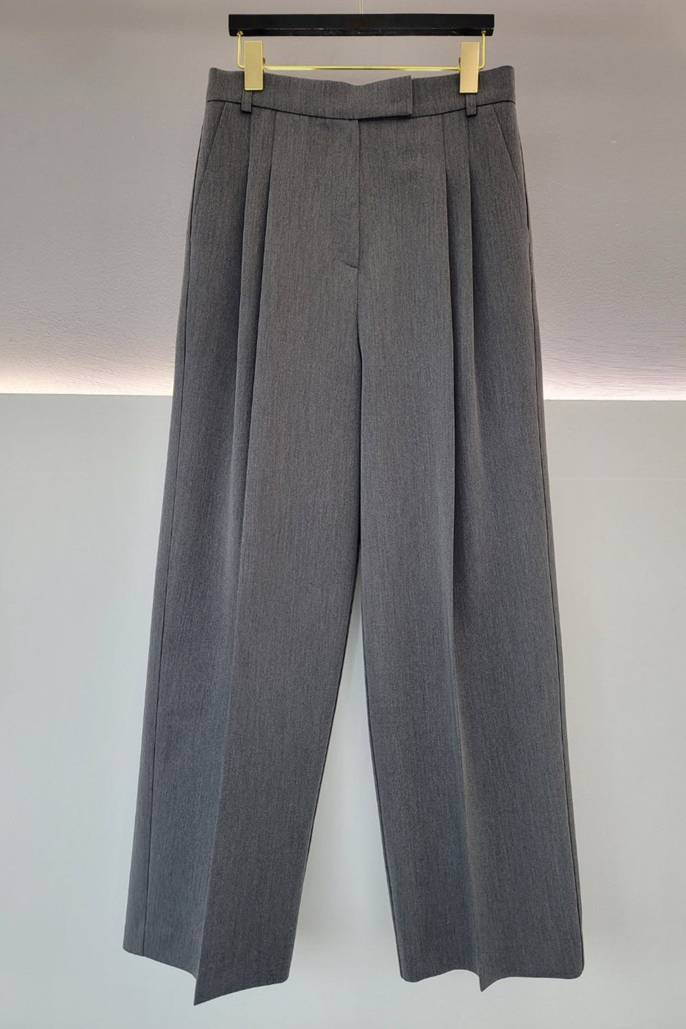 Pintuck Wide-Leg Pants