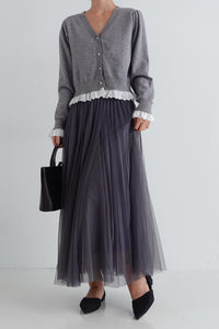 Lila Layered Mesh Maxi Skirt