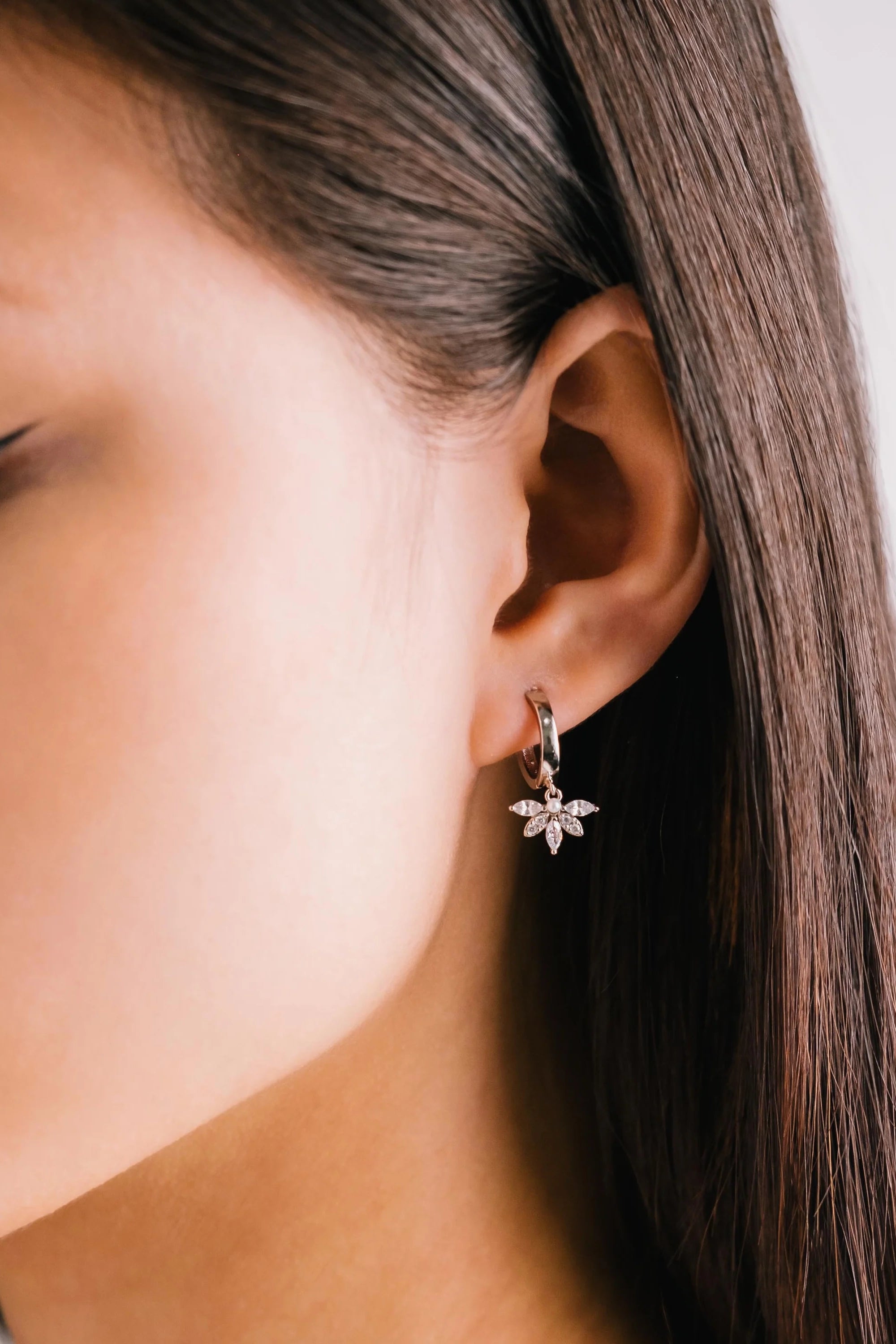 Harlowe Huggie Hoop Earrings