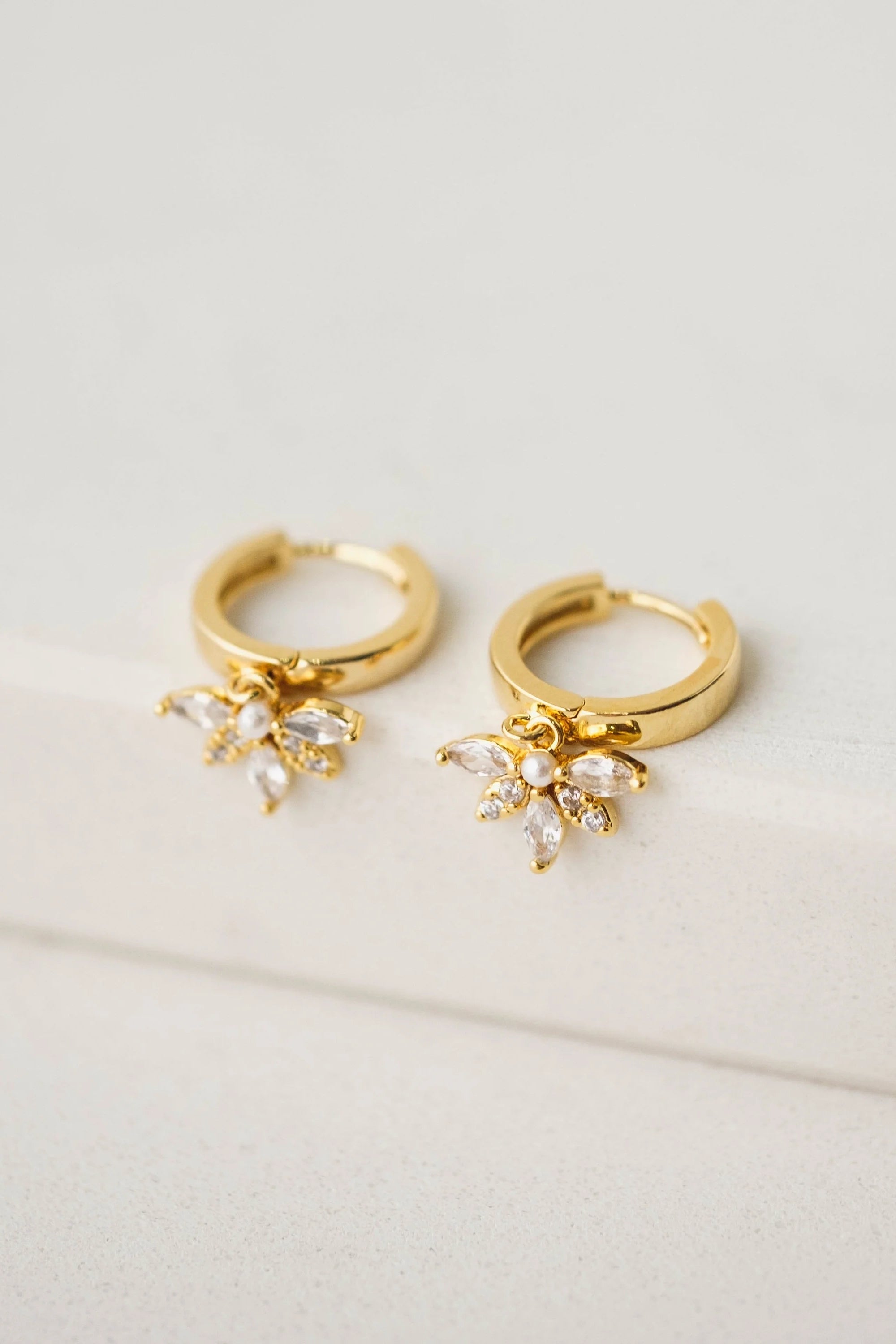 Harlowe Huggie Hoop Earrings
