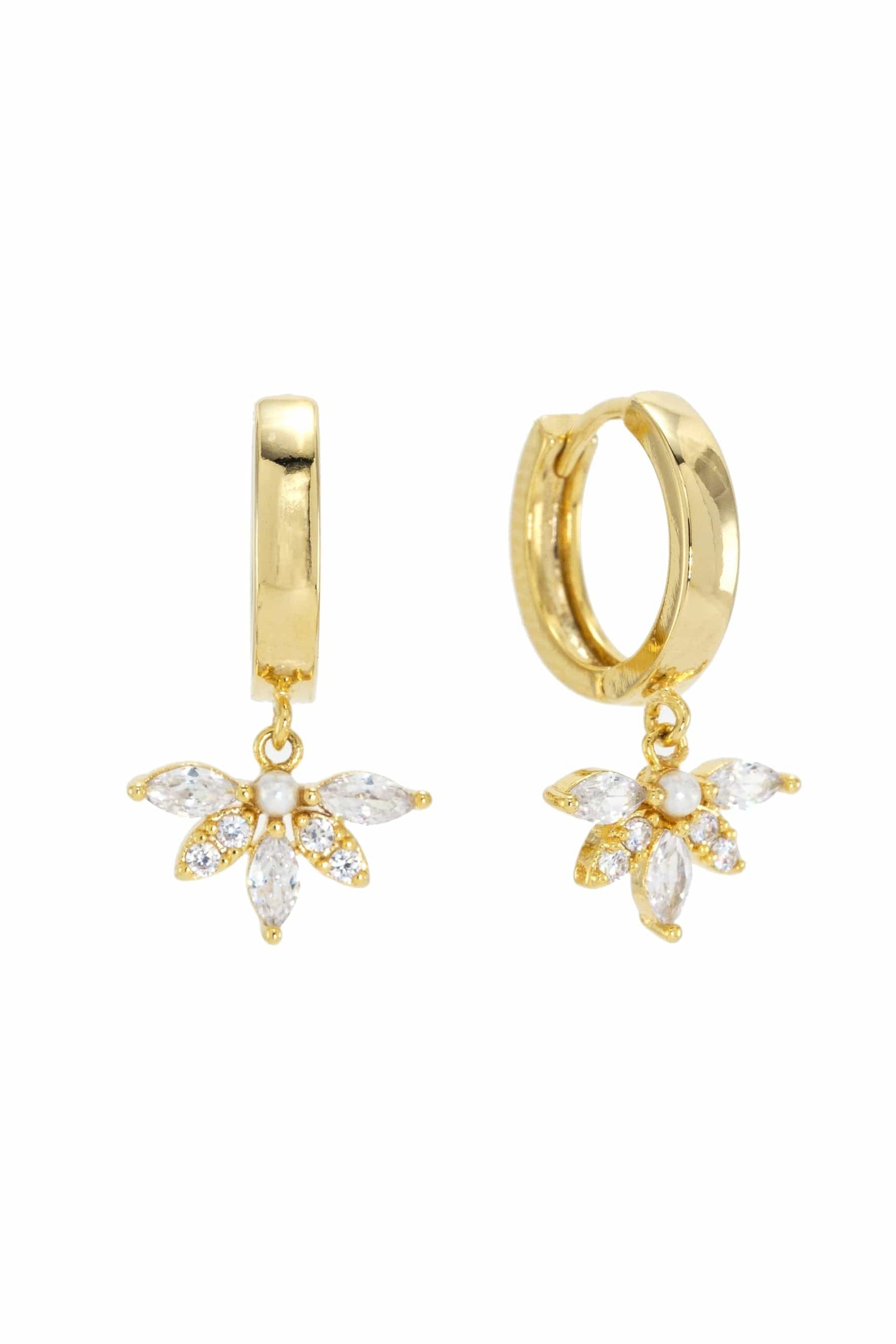 Harlowe Huggie Hoop Earrings