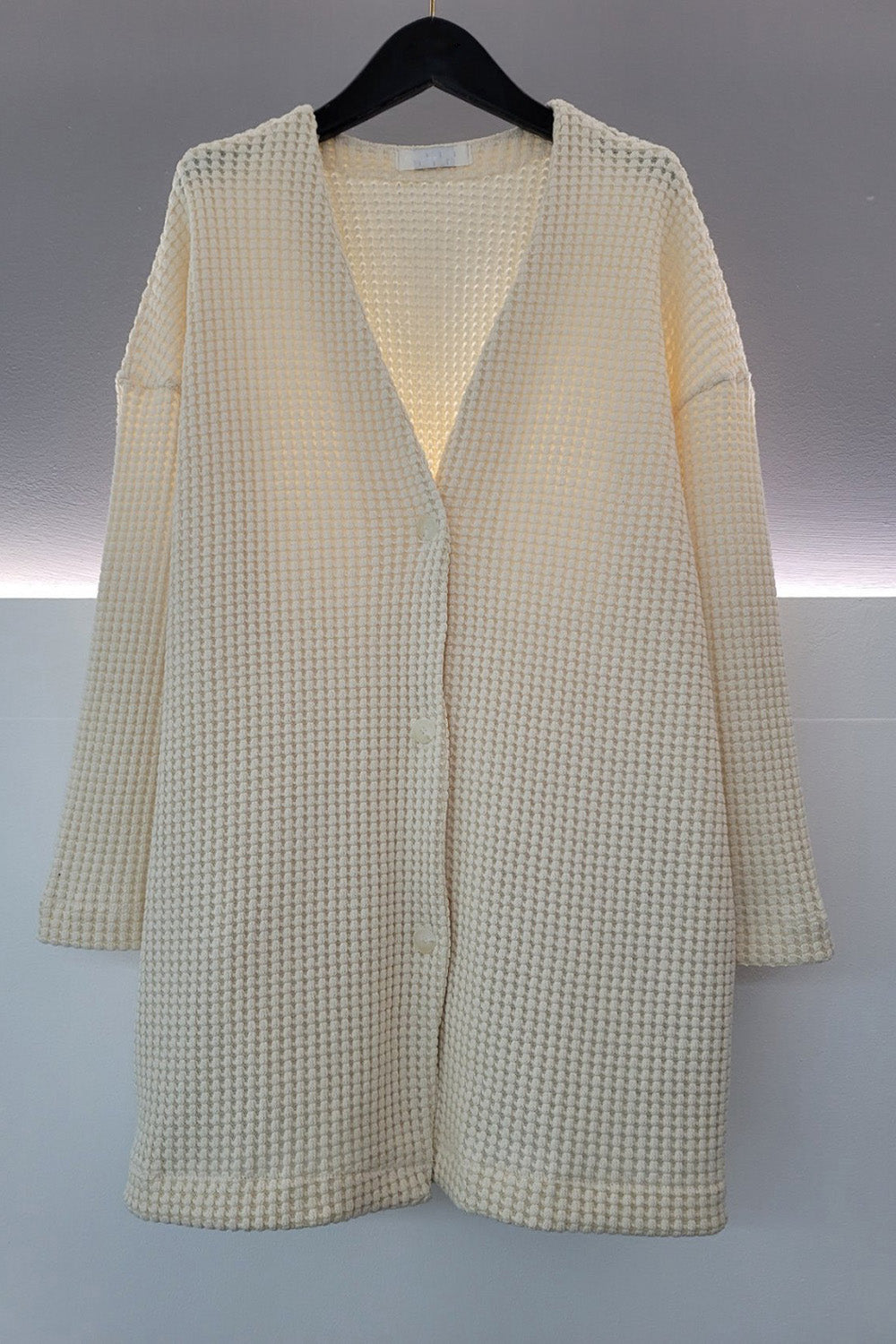 Waffle Knit Boxy Jacket