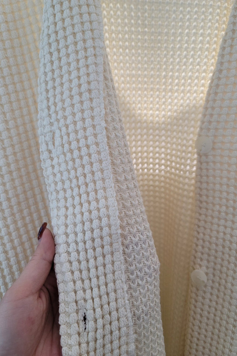 Waffle Knit Boxy Jacket