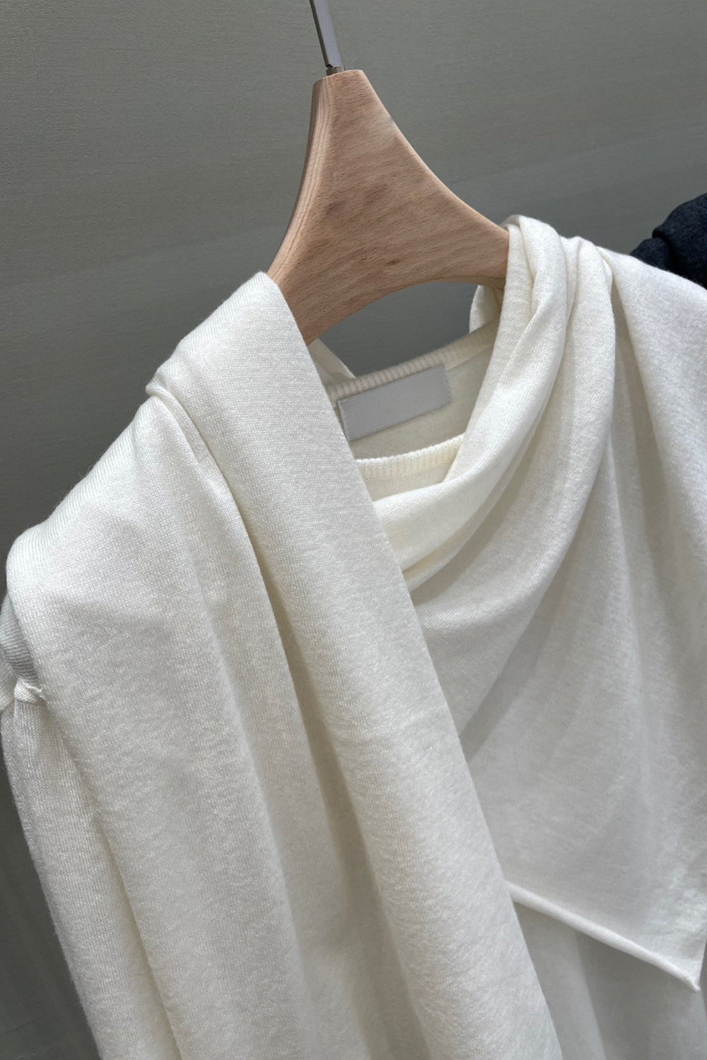 Wool Scarf Knit Top