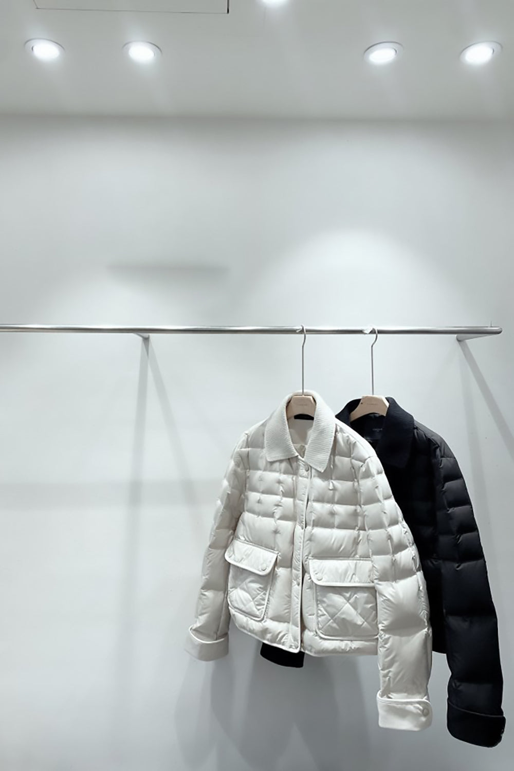 Knit Collar Puffer Jacket