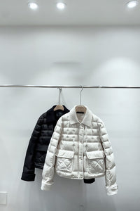 Knit Collar Puffer Jacket