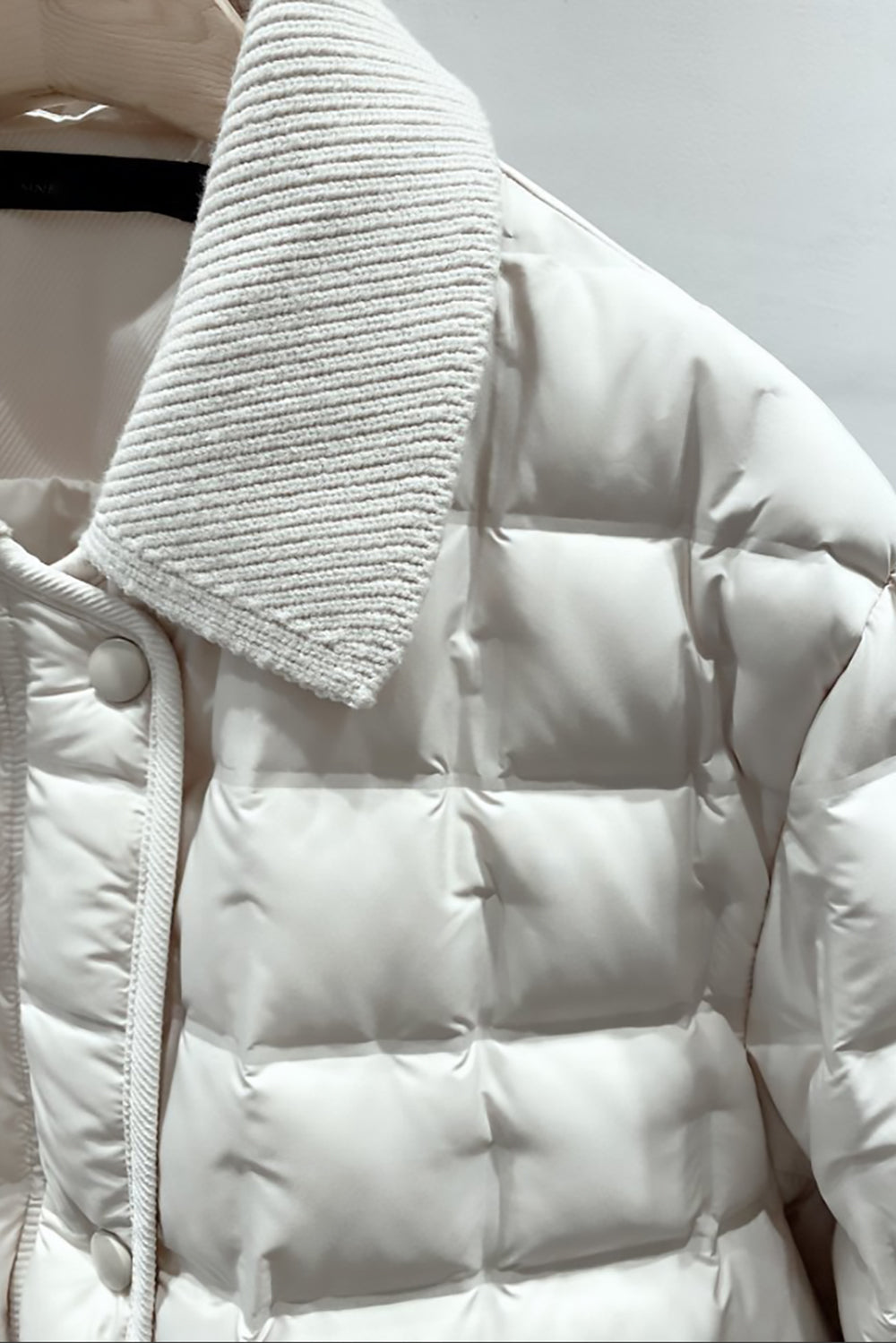 Knit Collar Puffer Jacket