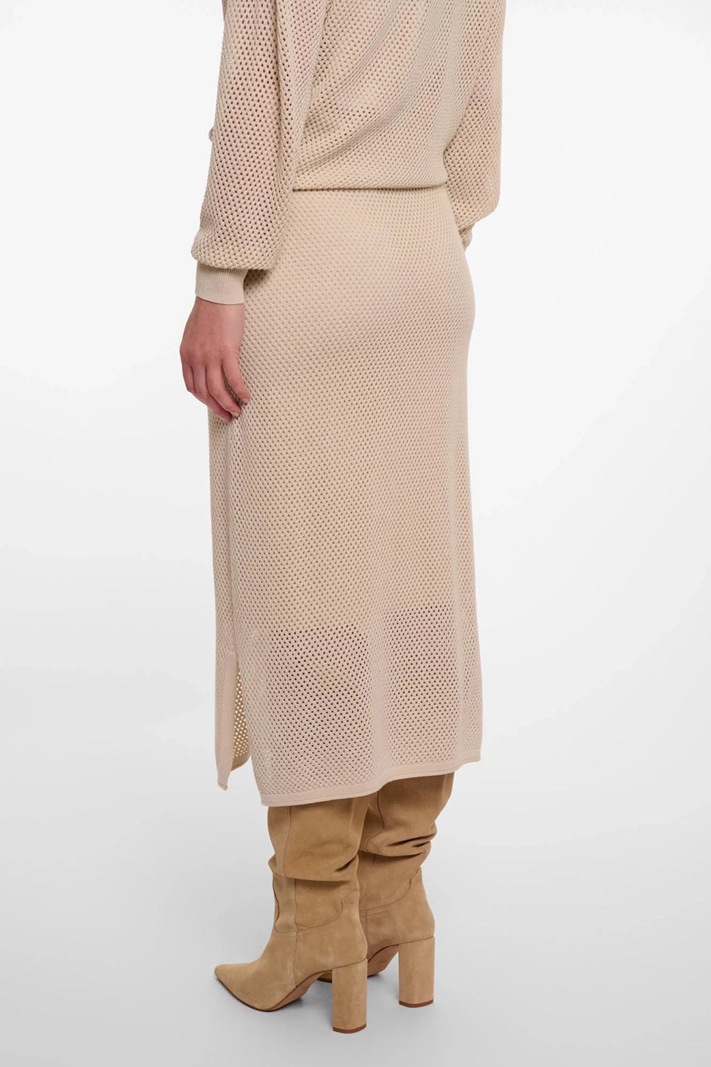 Lantana Textured Knit Midi Skirt