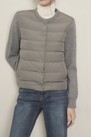 Lightweight Down Knit Jacket