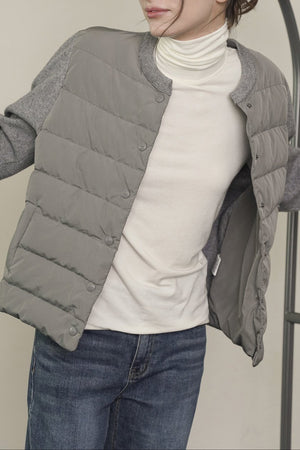 Lightweight Down Knit Jacket