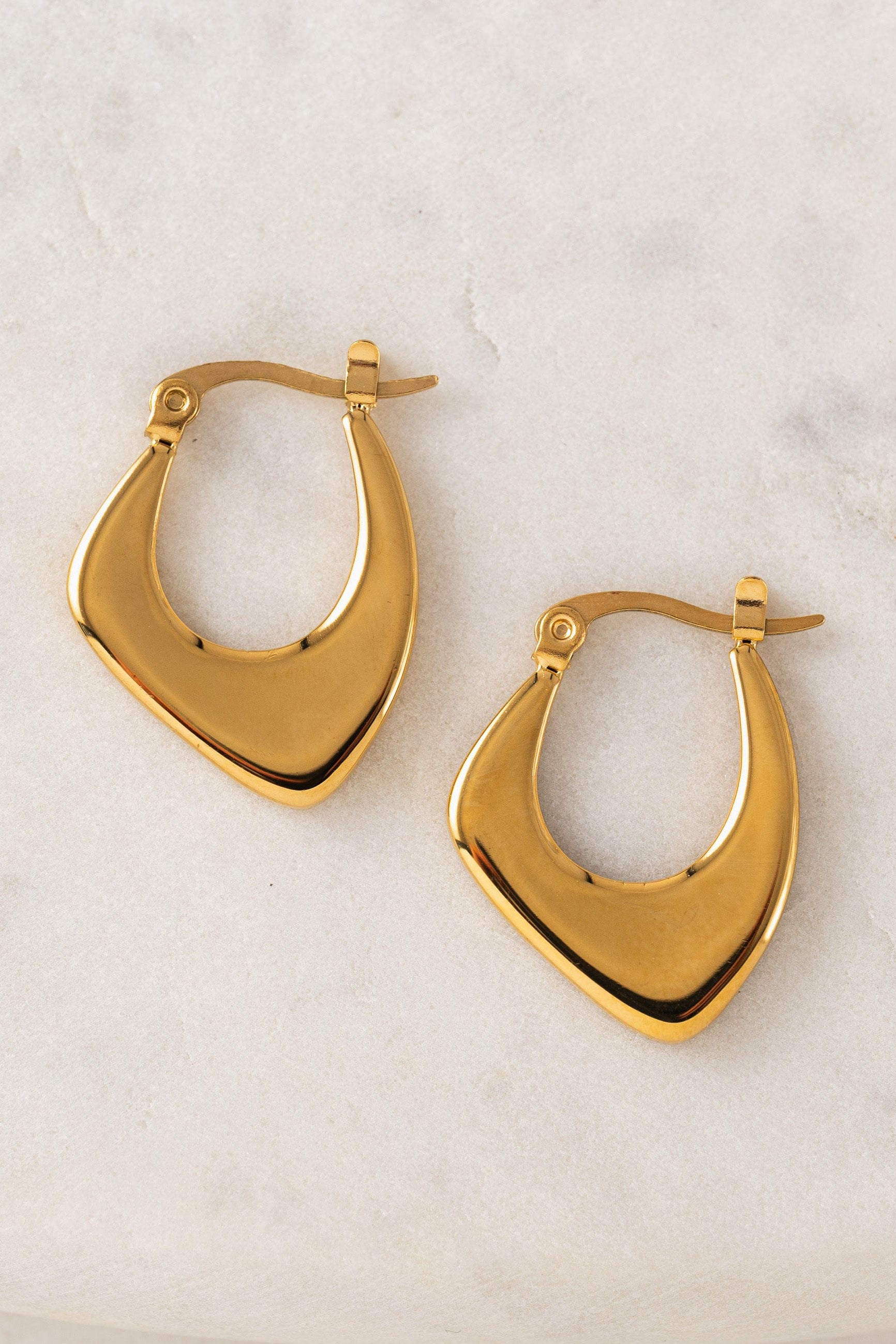 Lila Hoop Earrings