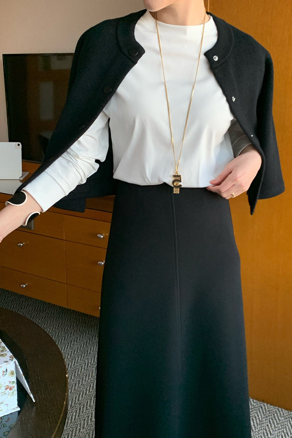 Magic Flared Midi Skirt