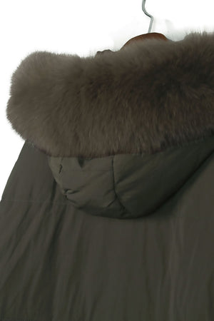 Fox Fur Mid Down Jacket