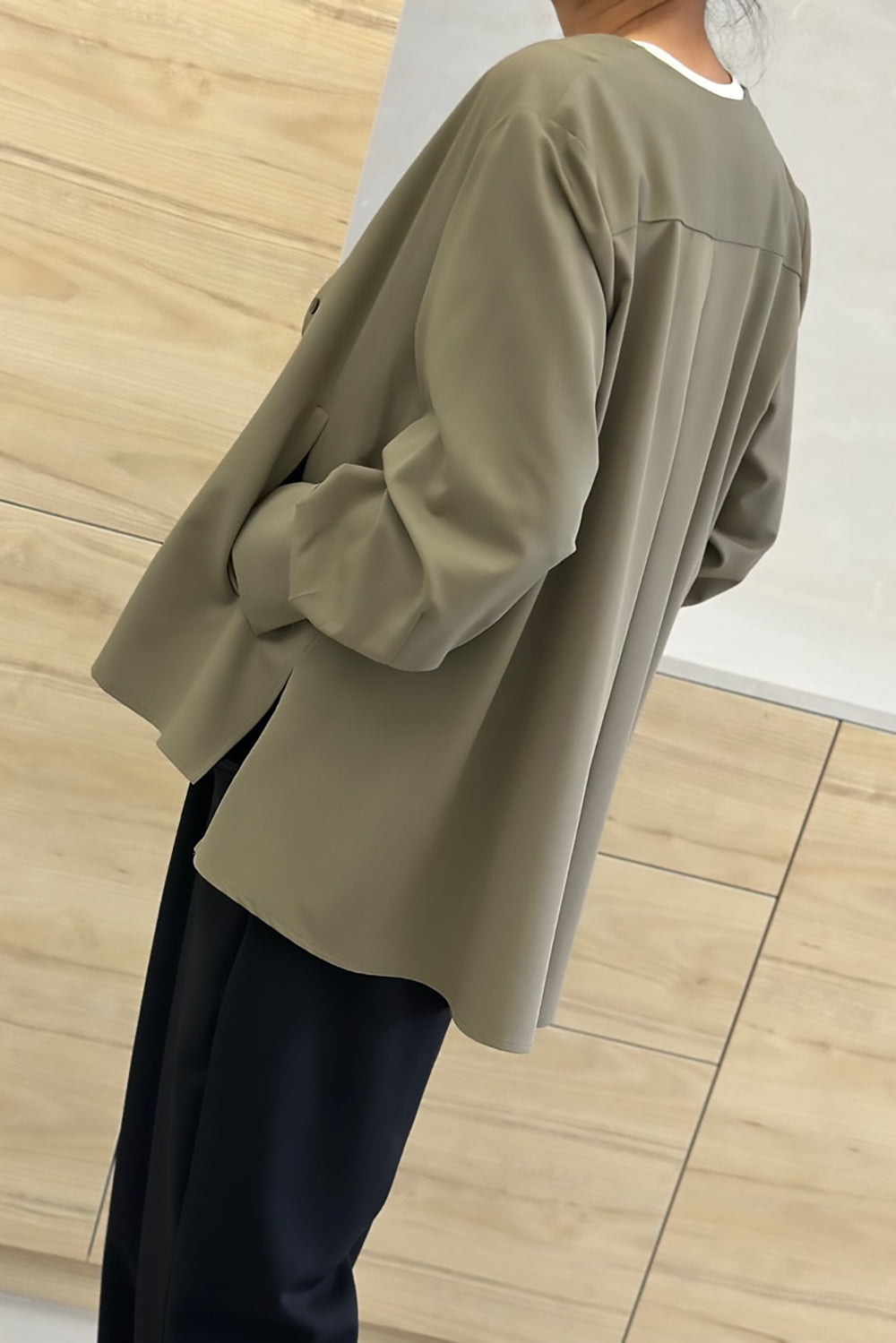 Pop Over Pocket Blouse