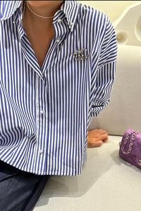 Pearl Button Striped Shirt