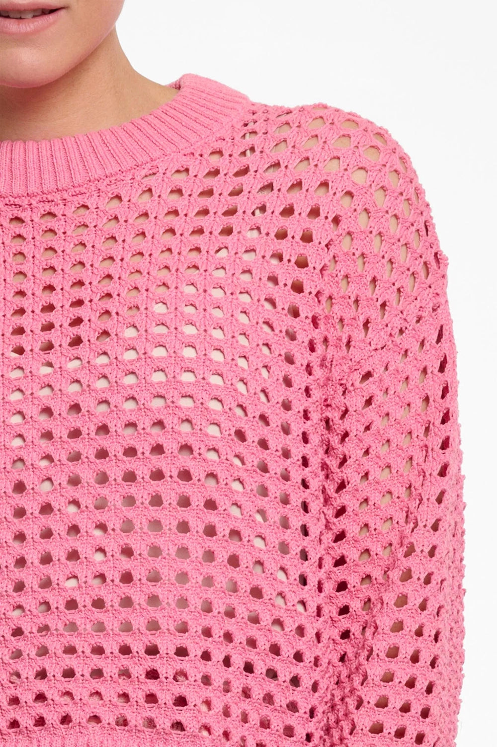 Emela Perforated Knit Sweater