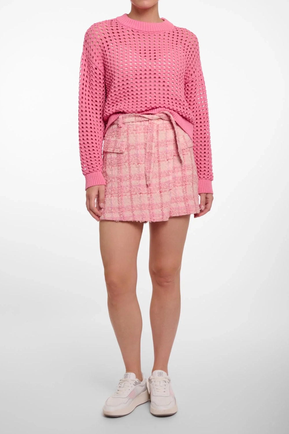 Emela Perforated Knit Sweater