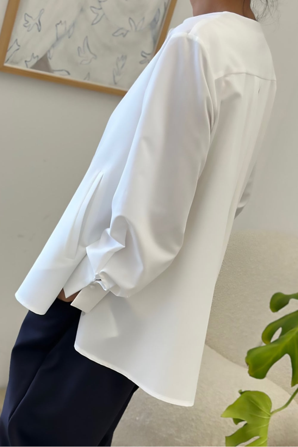 Pop Over Pocket Blouse