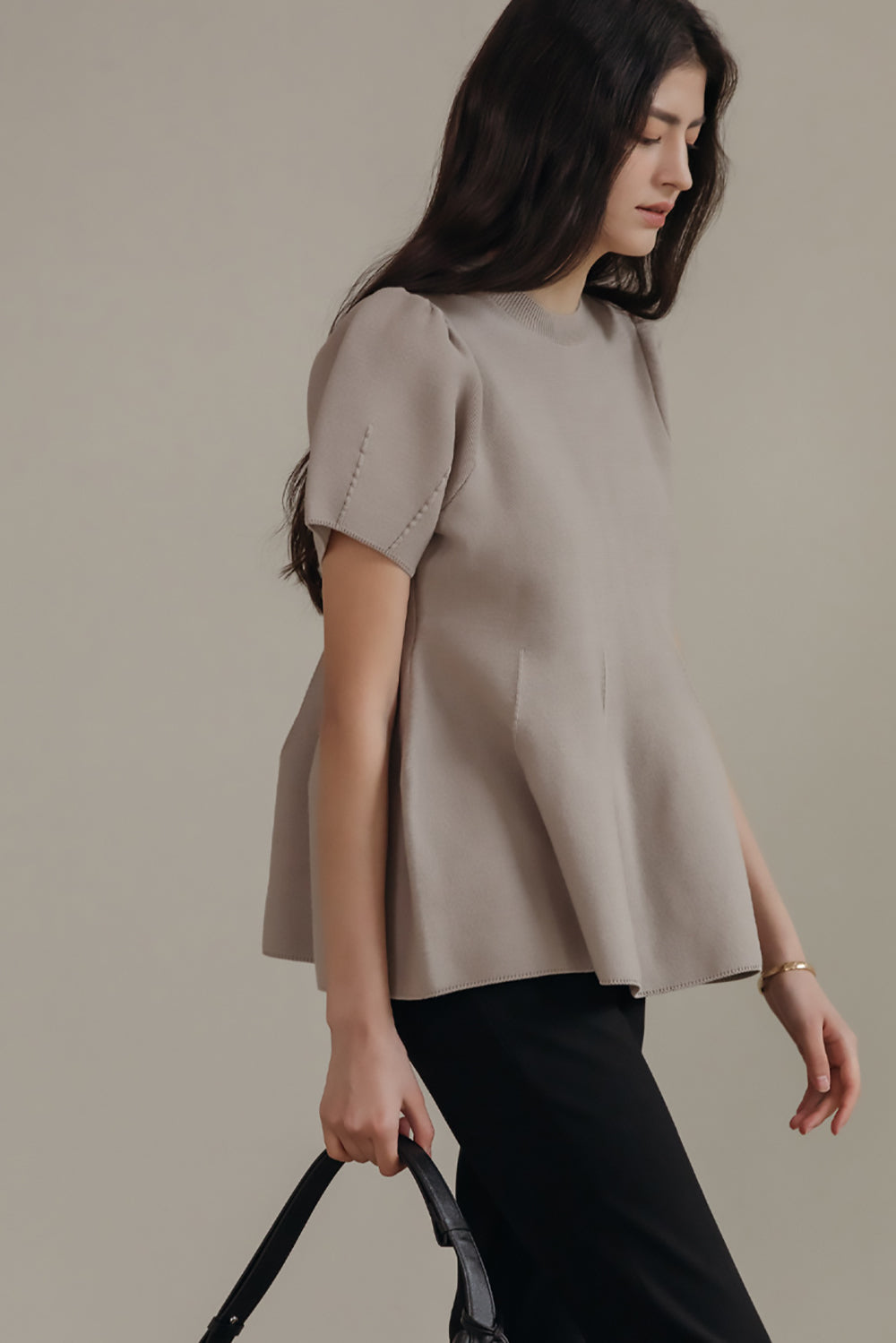 Rosie Peplum Knit Top