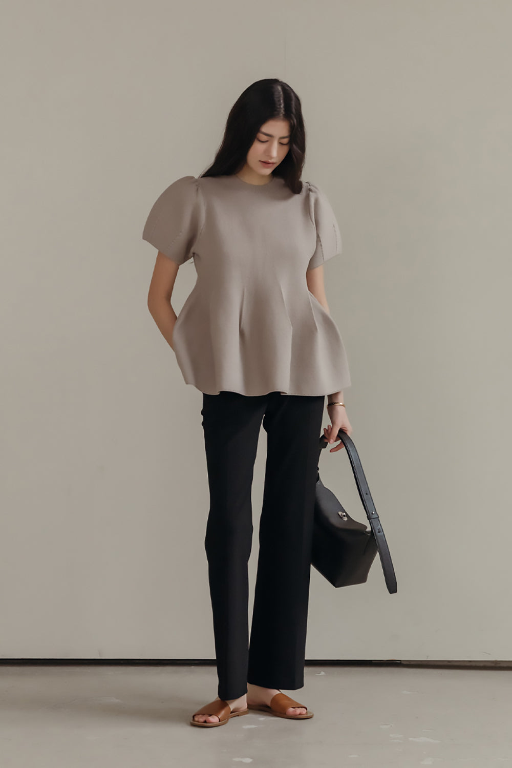 Rosie Peplum Knit Top