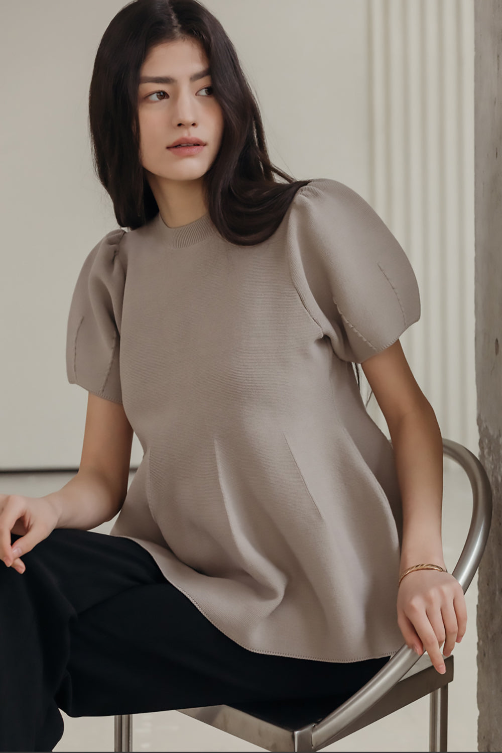 Rosie Peplum Knit Top