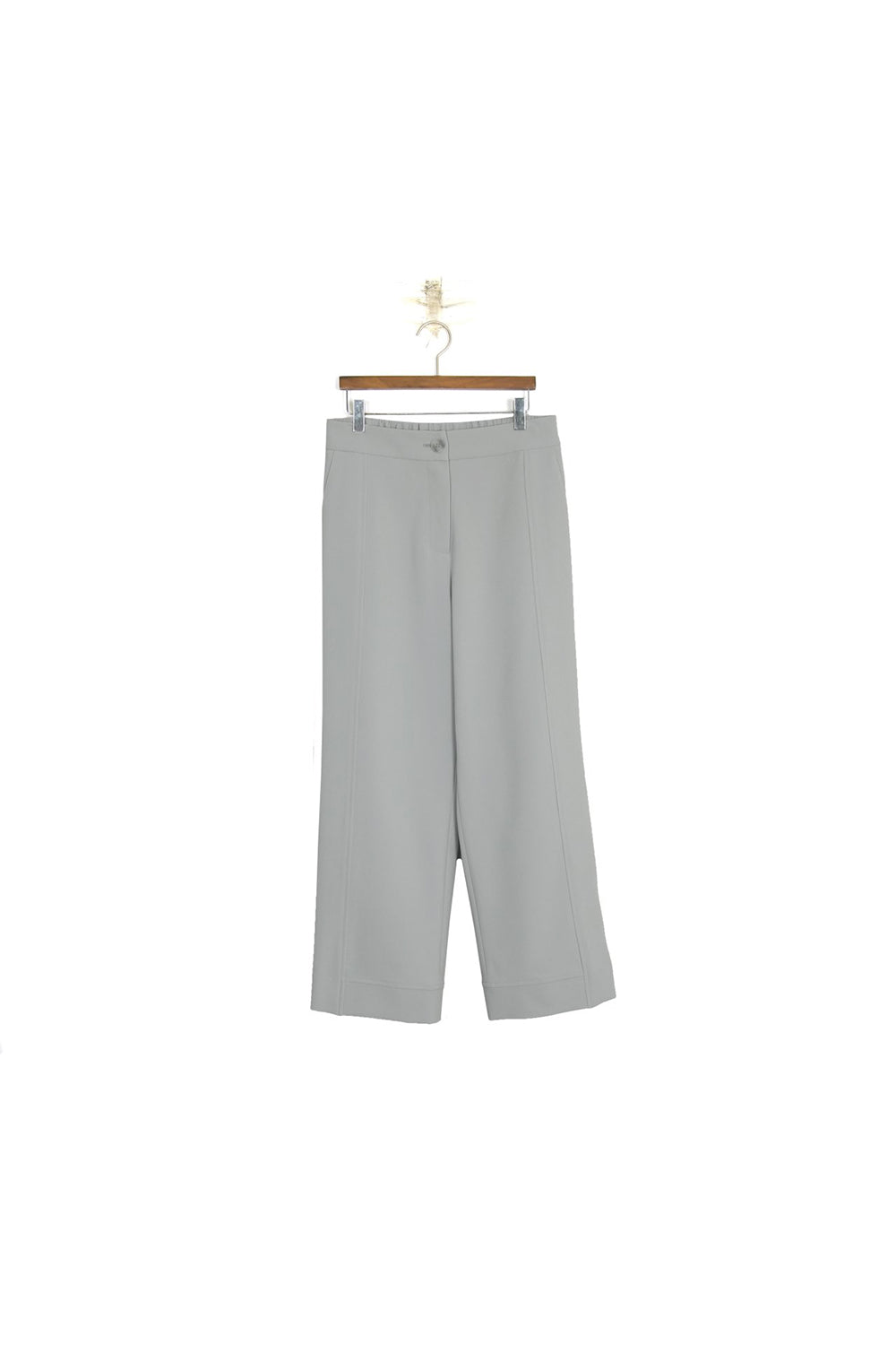 Seam Detail Semi Wide Pants