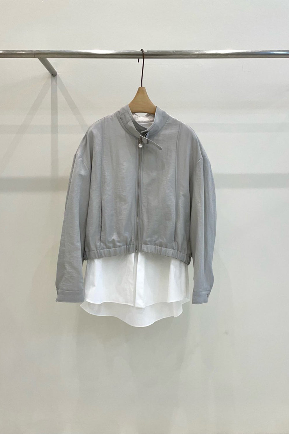Shirt Layered Windbreaker Jacket
