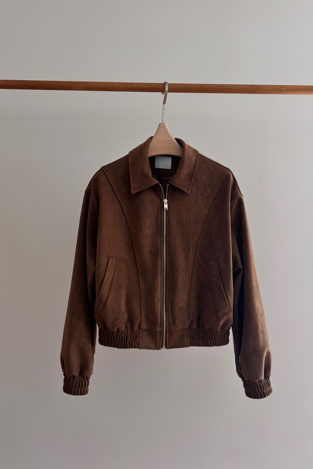 Suede Bomber Jacket
