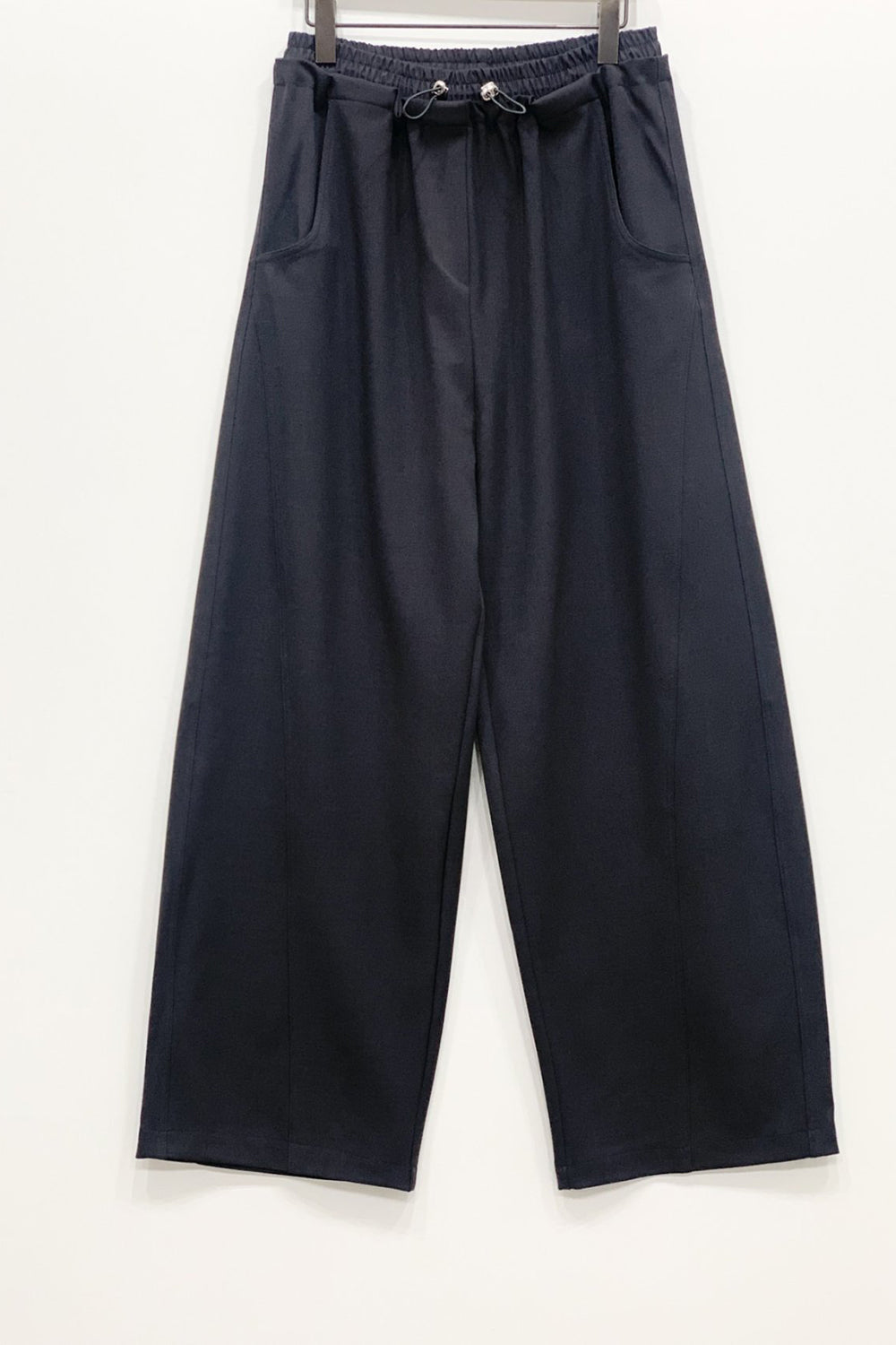 Toggle Layered Waist Wide Pants