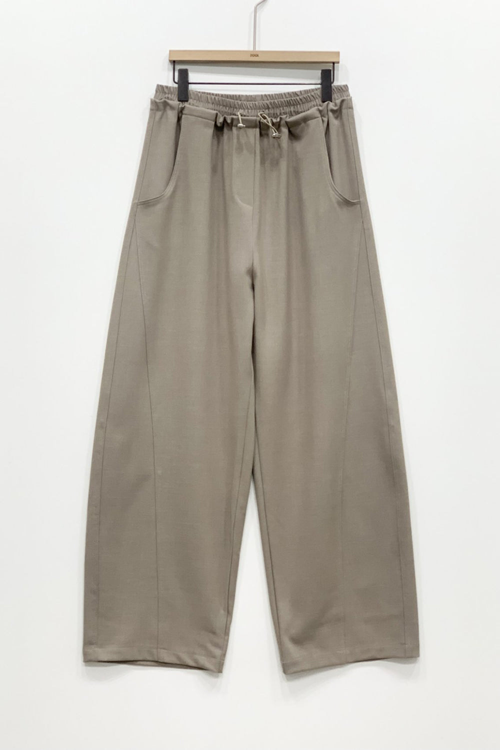 Toggle Layered Waist Wide Pants