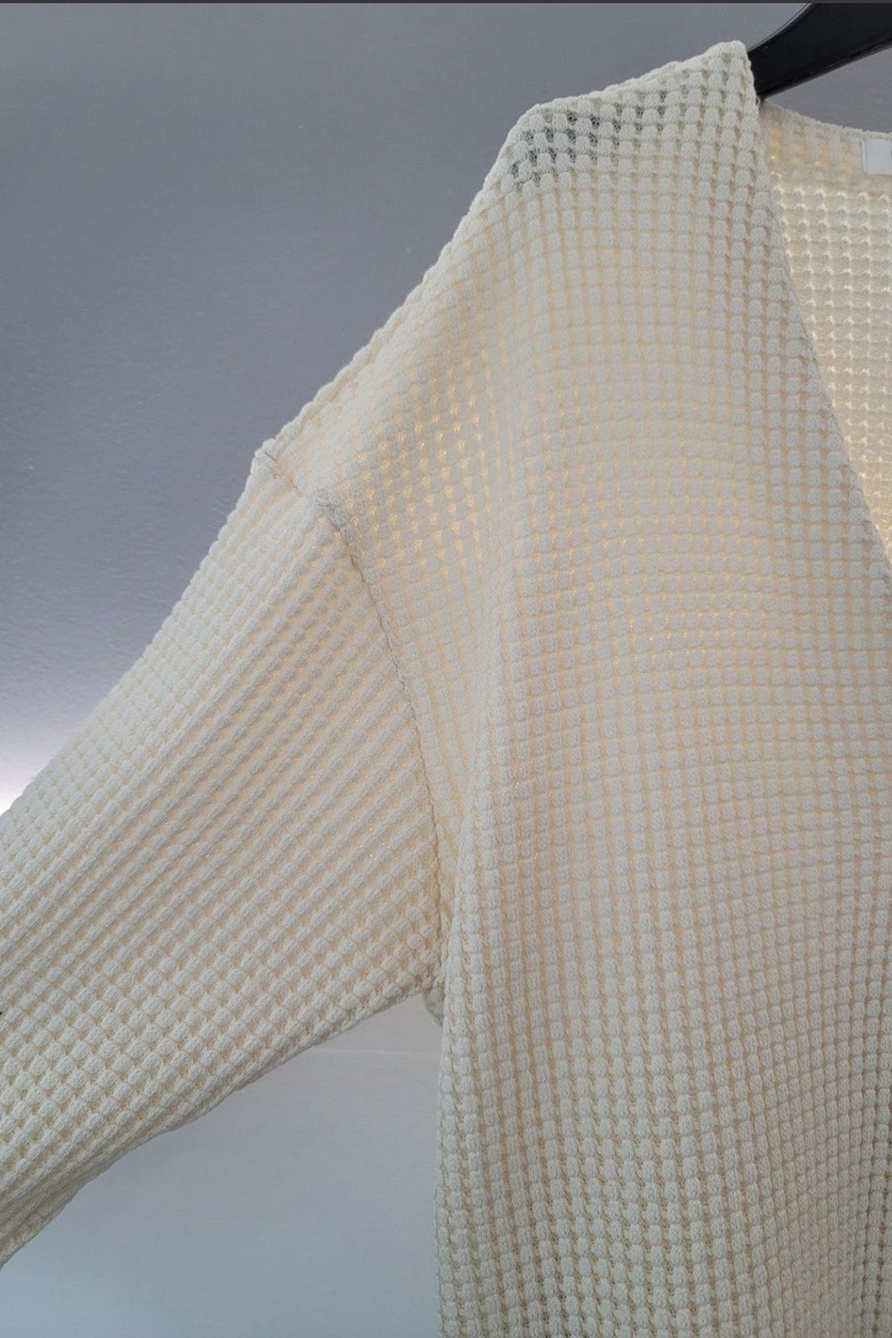 Waffle Knit Boxy Jacket