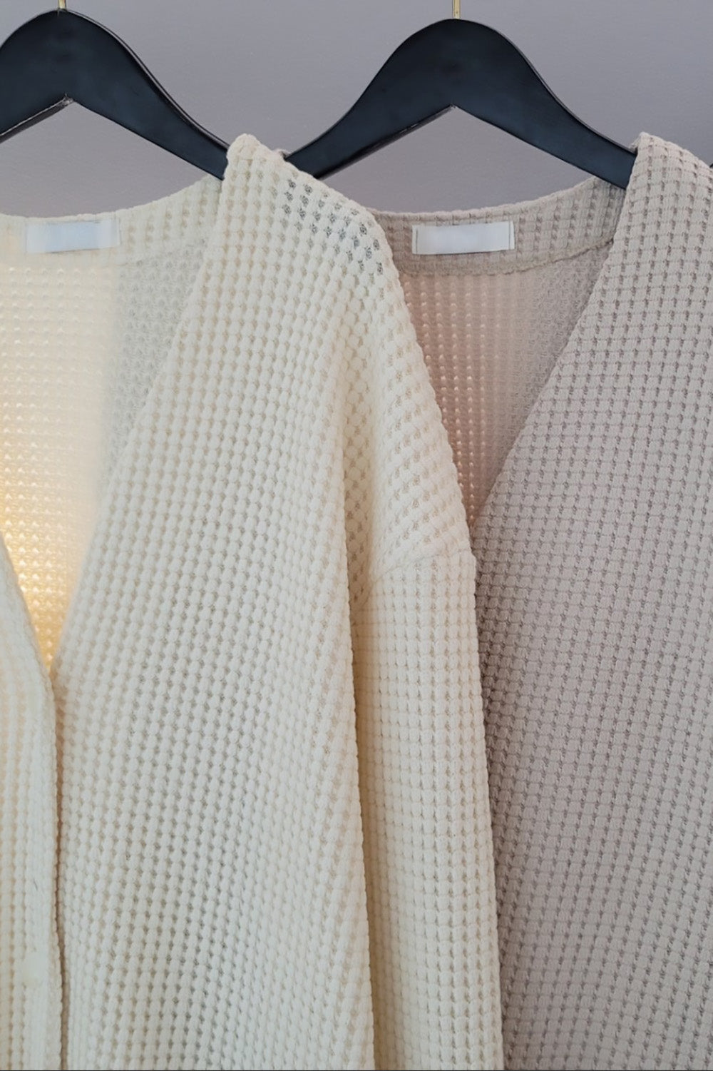 Waffle Knit Boxy Jacket