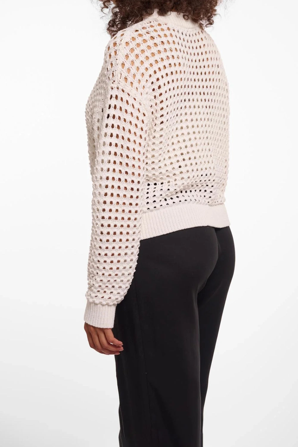 Emela Perforated Knit Sweater