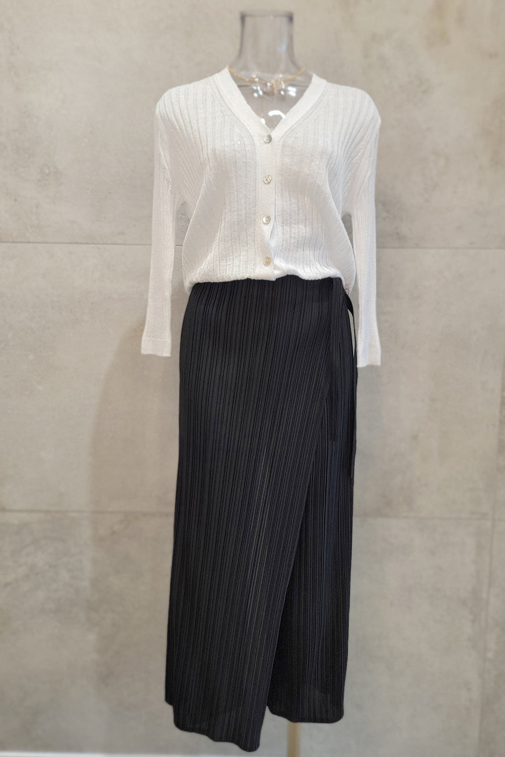 Wrap Detail Pleated Pants