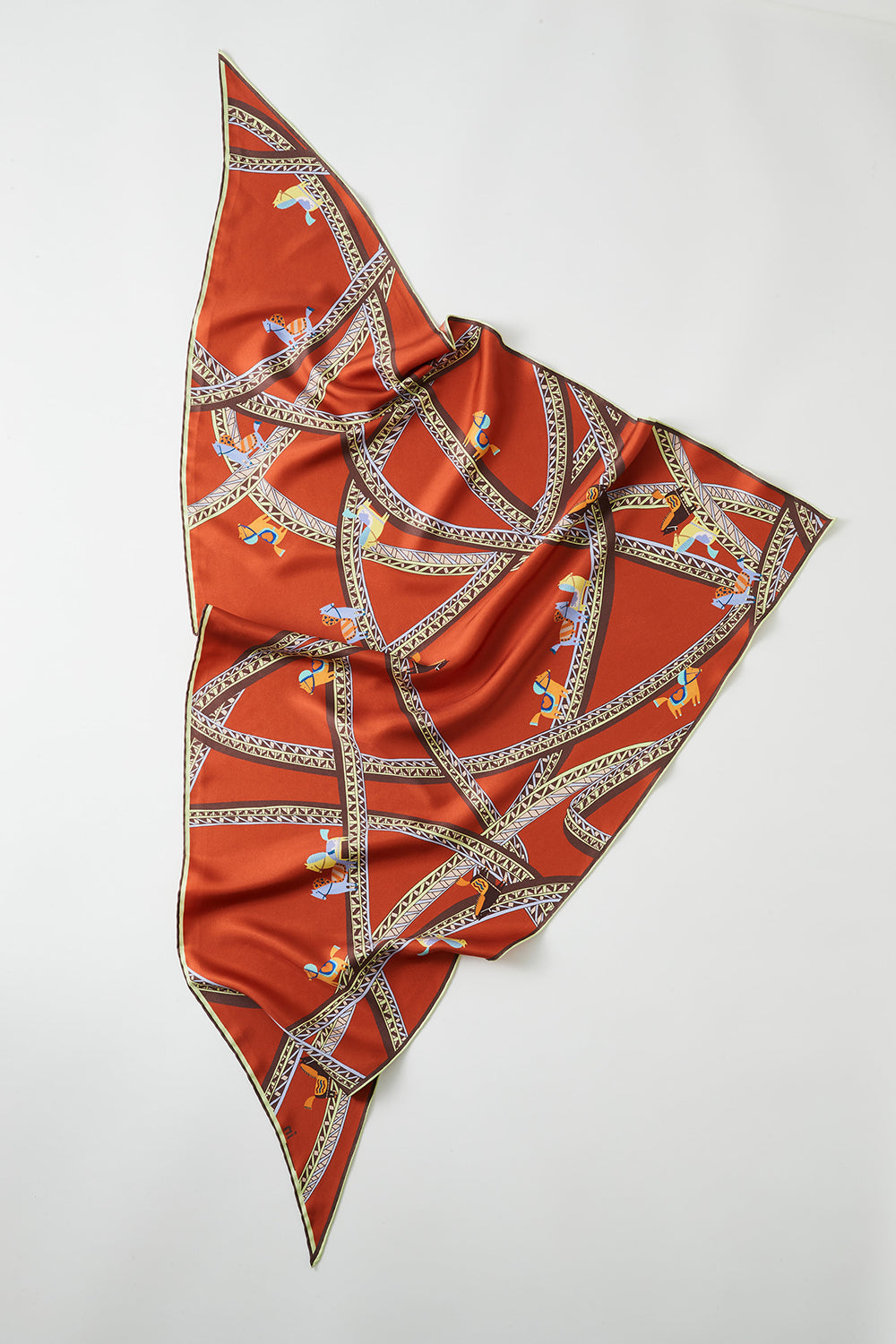 Equine Triangle Silk Scarf