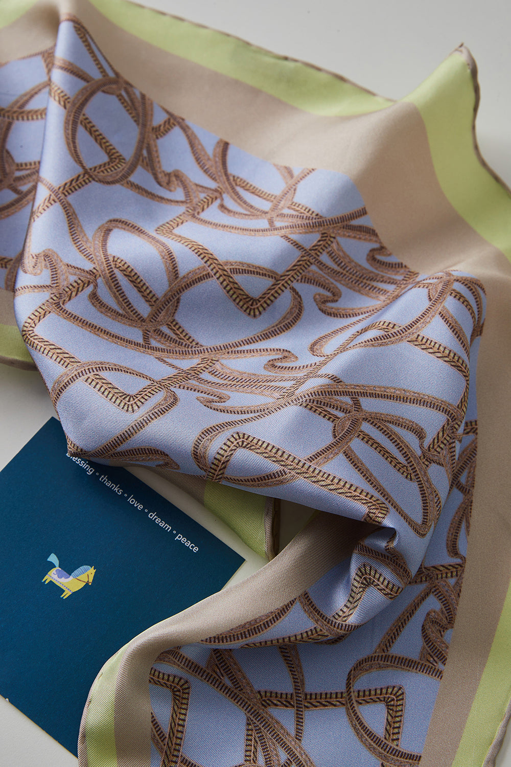Interlace Diamond Silk Scarf