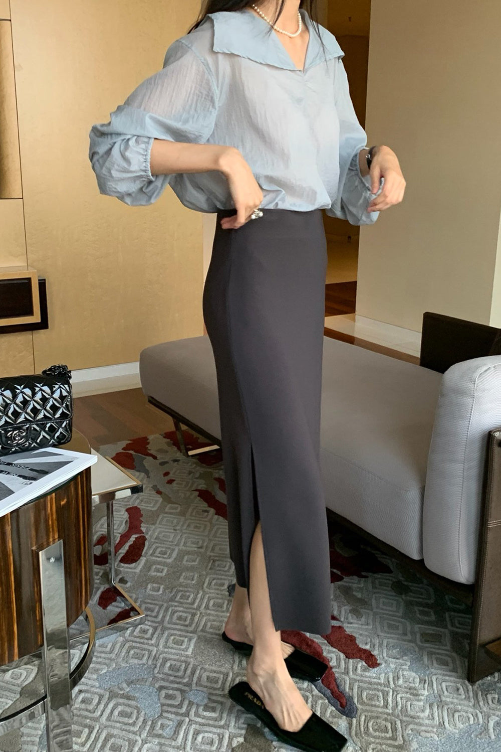 Magic Side Slit Skirt