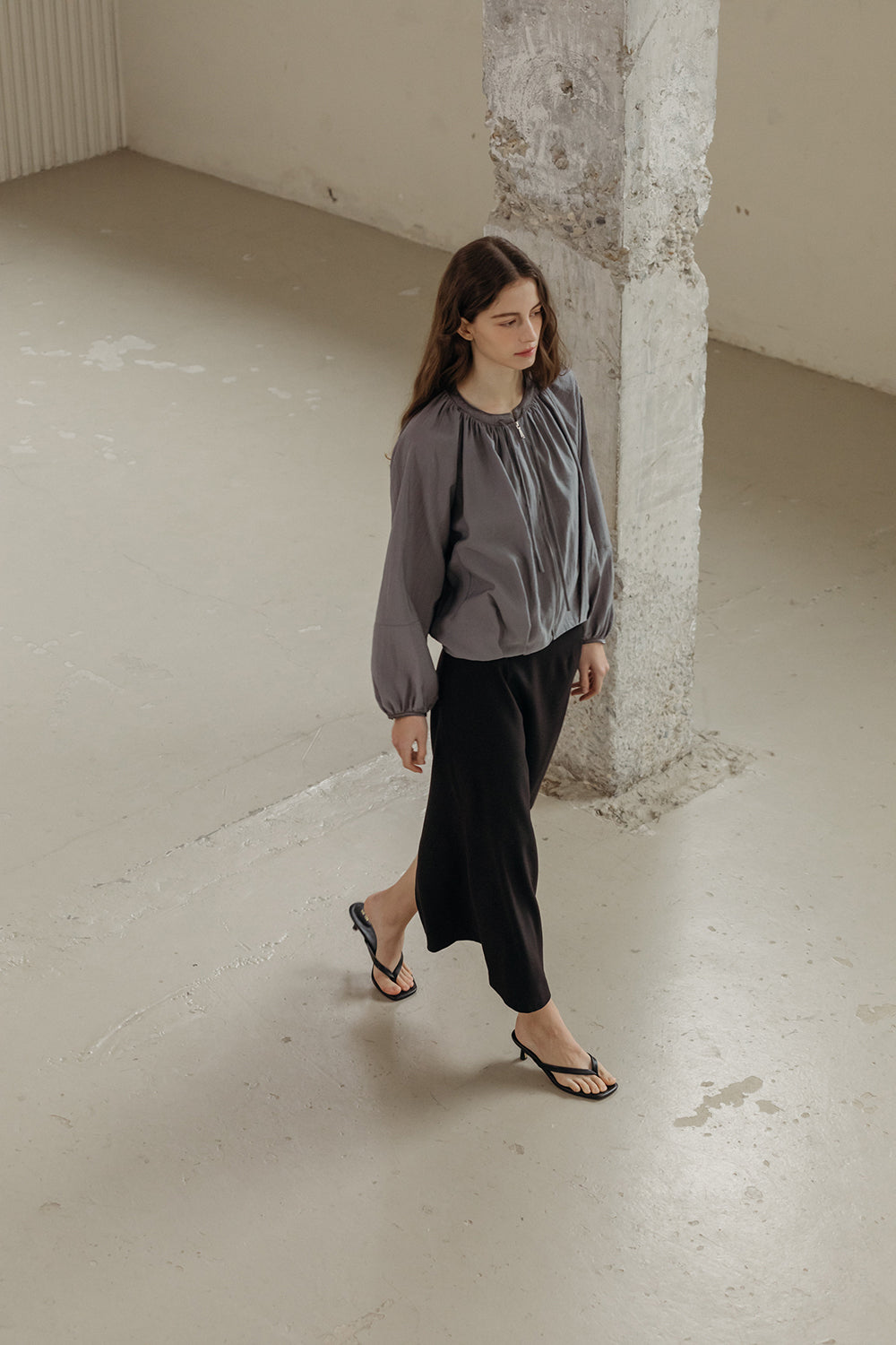 Adjustable Neckline Lightweight Jacket