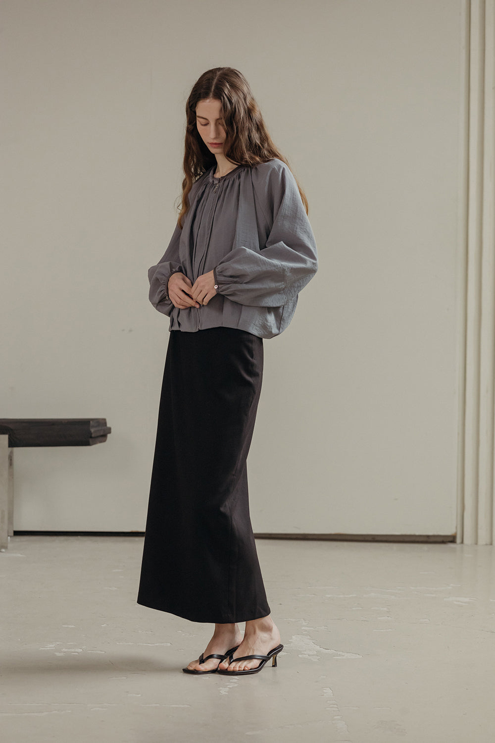 Adjustable Neckline Lightweight Jacket