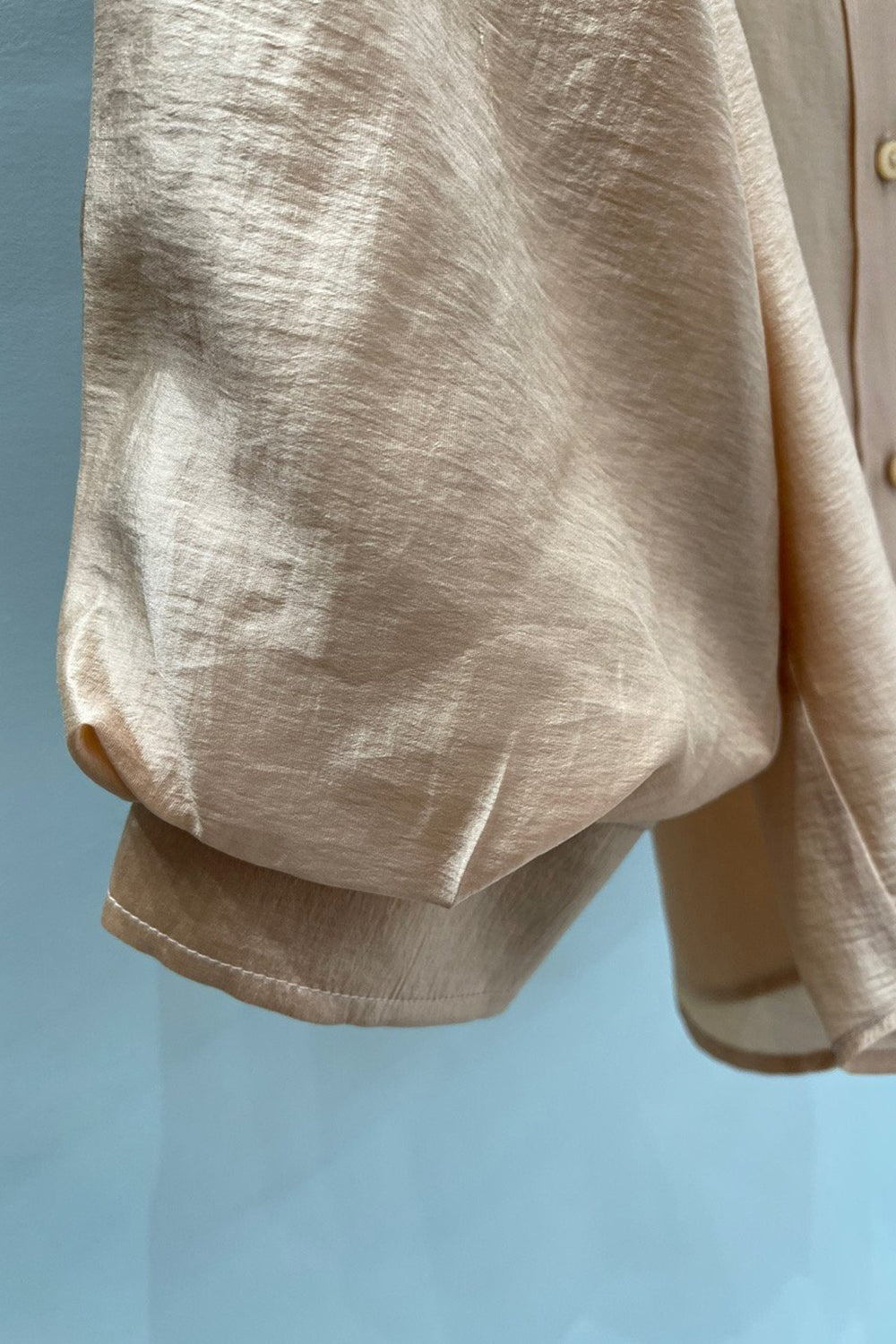 Blouson Sleeve Button-Up Shirt